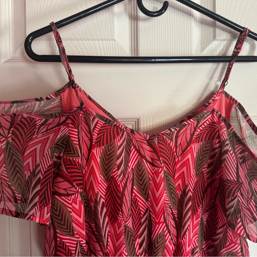 Charming Charlie Coral maxi sundress perfect for beach or music festival! - Picture 3 of 8